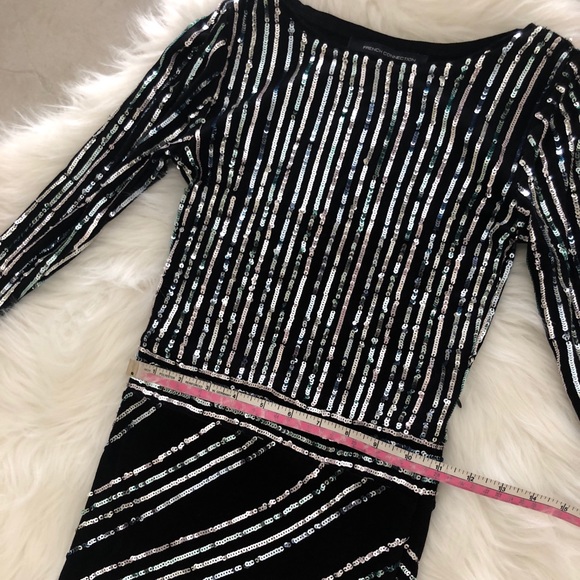 French Connection Sequin Midi Dress, size XXS/00 - Picture 5 of 8